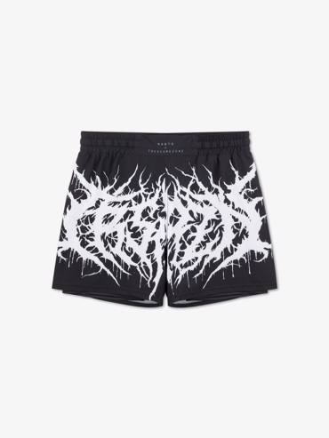 MANTO hybrid fightshorts treasure zone - BLACK